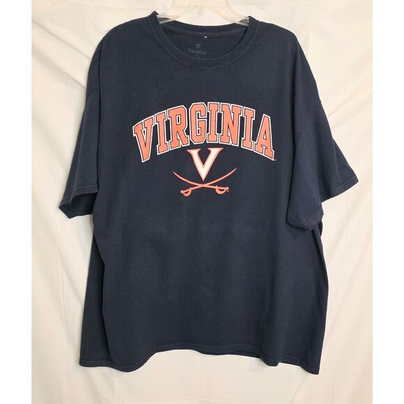 Fanatics T-shirt Virginia Cavaliers Men's Size 3XL Navy & Orange Athletic Sports - Picture 1 of 5